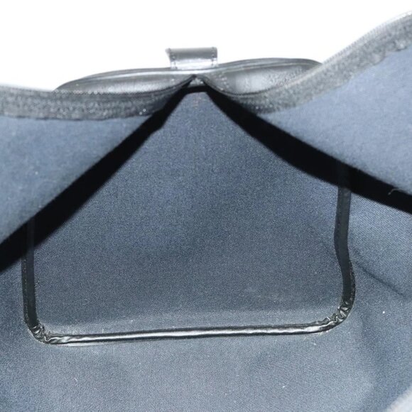 Christian Dior Trotter Canvas Boston Bag Black Gold Auth SW984 - Picture 11 of 16